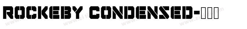 Rockeby Condensed字体转换